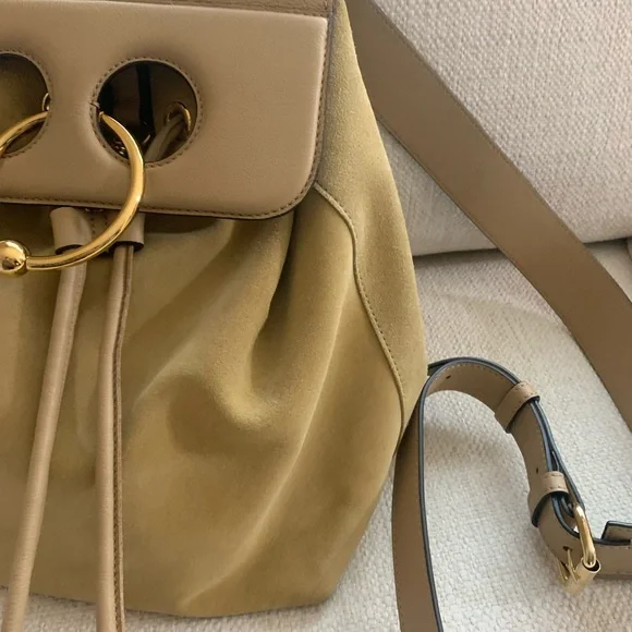JW ANDERSON Tan Backpack with Gold Accents - Picture 10 of 16
